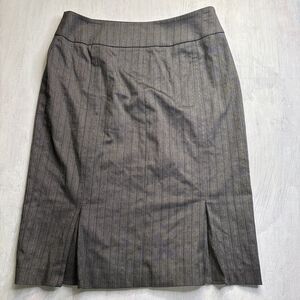 Insight Womens Knee Length Brown Plaid On Back Zip Lined Skirt Size 8 Office